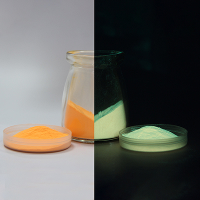 CPOY-398 Colored Sunset Orange Powder 20um Particle Size Long Effect Non-toxic Non-radioactive Glow Powder