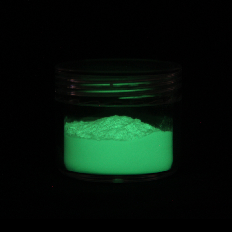 JPG-498 Regular Yellow Green Powder 20um Particle Size Long Effect Non-toxic Non-radioactive Glow Powder