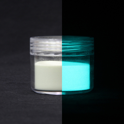 JPB-394 Regular Blue Green Aqua Powder 80um Particle Size Long Effect Non-toxic Non-radioactive Glow Powder